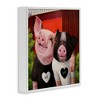 Stupell Industries Best Friends Forever Farm Pigs Happy Fun Animals Black Framed Giclee Art - 3 of 4