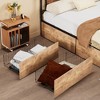 VECELO Full/Queen Size Underbed Storage Drawers, Set of 4, Black/Brown - 4 of 4