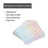 Unique Bargains Office Home Warehouse Self-Adhesive Round Reflective Sticker 10 Sheets - 3 of 4