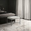 Meridian Furniture,Valley Chenille Fabric Bench - 2 of 4