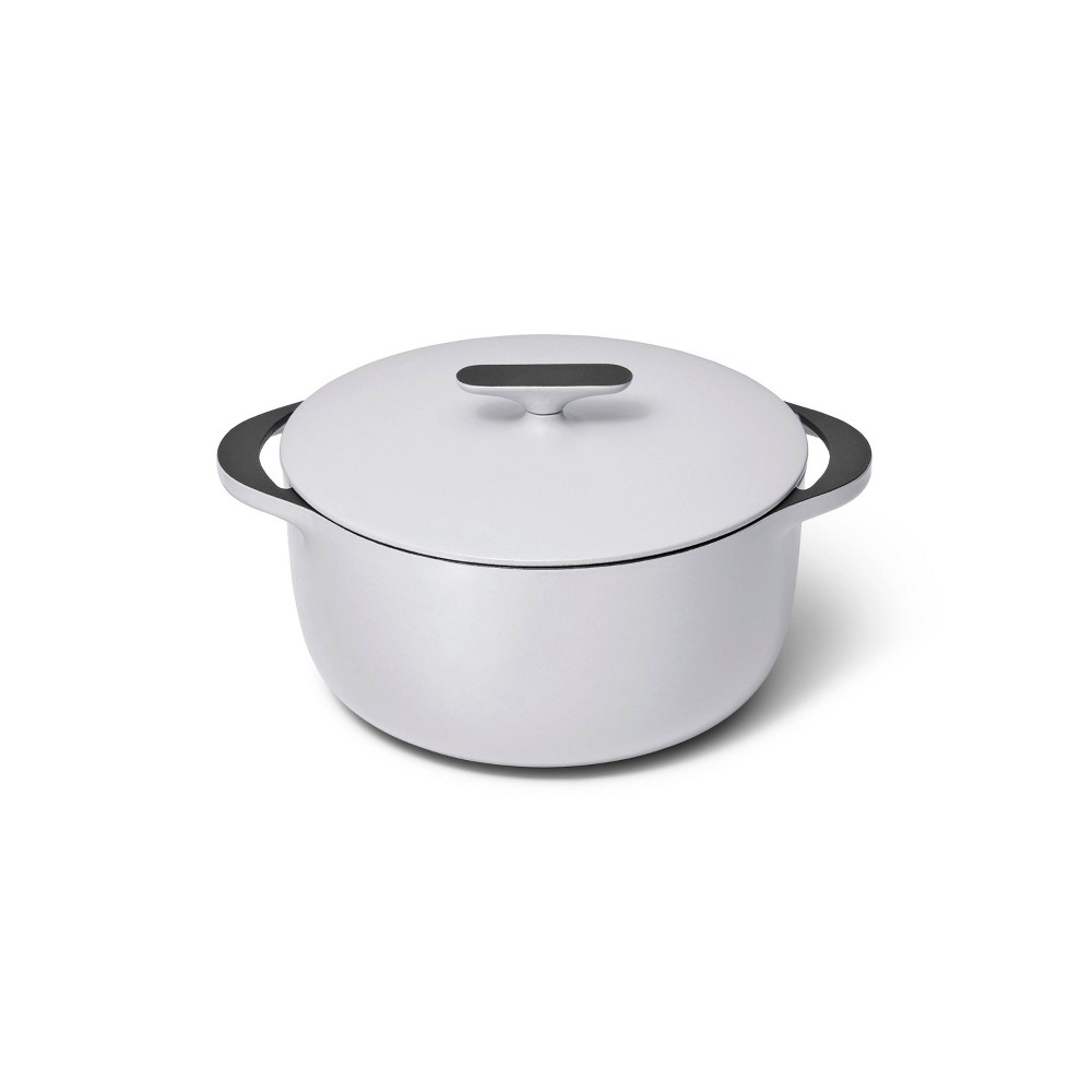 Caraway Home Enameled Cast Iron Dutch Oven with Lid Gray: 6.5 Qt, Hand Wash, Electric & Gas Compatible, 10.5" Diameter
