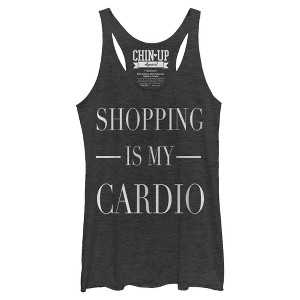 Women's CHIN UP Shopping is My Cardio Racerback Tank Top - 1 of 3