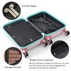 3-Piece Hardshell Luggage Set (20"/24"/28"),Lightweight Suitcase with USB Port,20" 24" Front Opening Carry-On Suitcase with Cup Holder–Cuddlewood - 3 of 4