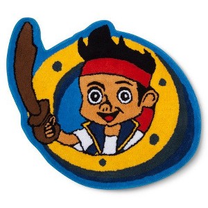 Jake and the Neverland Pirates Tufted Cotton Bath Rug – 30" x 25" – Machine Washable Kids Bathroom Decor - 1 of 1