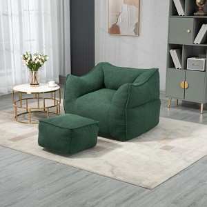CAVINAS Bean Bag Chair Lazy Sofa/Footstool Durable Comfort Lounger High Back Bean Bag Chair Couch for Adults and Kids - 1 of 4
