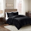 NicBex 3-Piece Faux Fur King Size Bedding Comforter Sets, All-Over Pleated Fur Bedding Set, 1 Comforter, 2 Pillow Shams, Machine Washable - 3 of 4