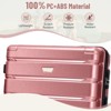 Hardshell Luggage Set 3 Piece, Durable ABS+PC Travel Suitcase with Spinner Wheels for Men Women (20/24/28 Inch) - 2 of 4