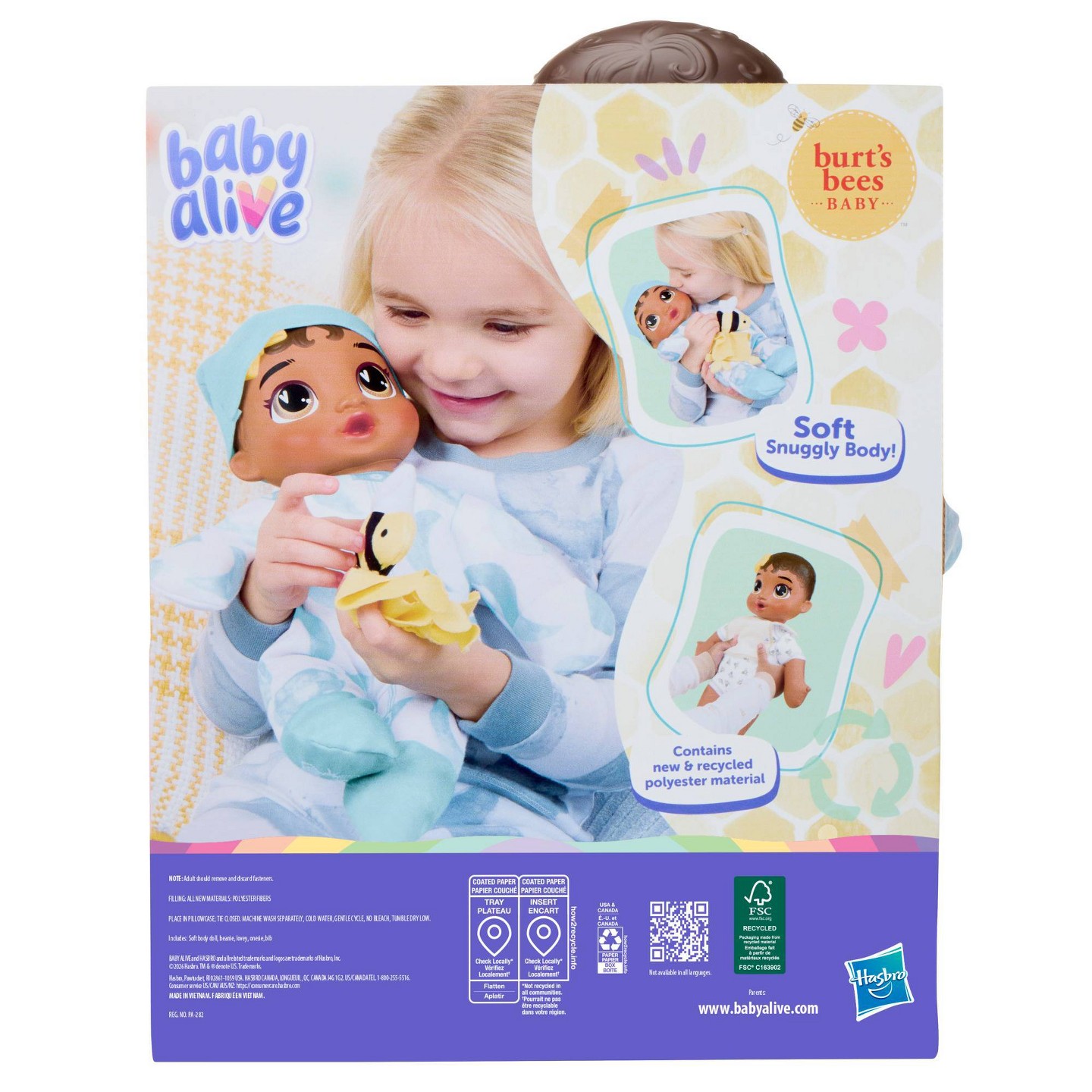 Детские куклы Baby Alive Moonlight Cuddles Black Hair, цвет: Чёрный — фото 4