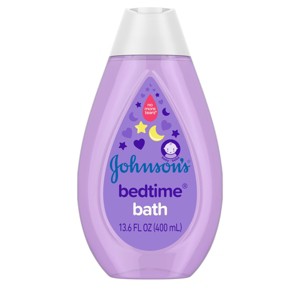 Johnson's Bedtime Baby Bath with Soothing Natural Calm Aromas, Hypoallergenic - 13.6 fl oz - 1 of 4