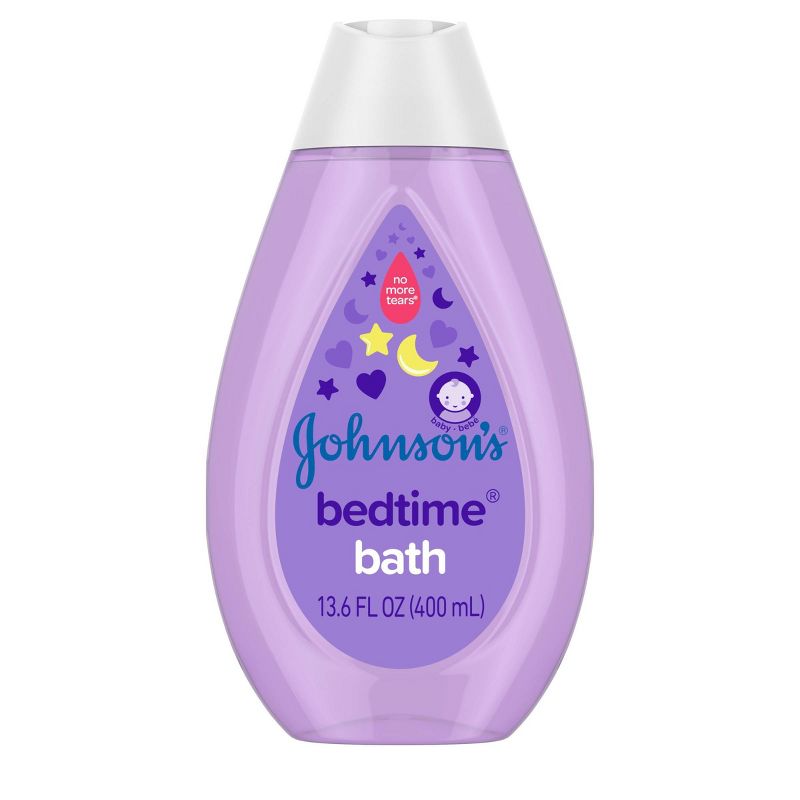 Johnson&#39;s Bedtime Baby Bath with Soothing Natural Calm Aromas, Hypoallergenic - 13.6 fl oz, 1 of 13