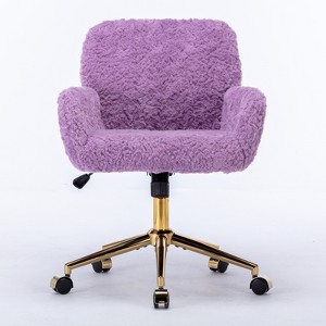 Ridstar Adjustable Swivel Office Chair For Bedroom-Purple - 1 of 4