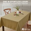 HLC.ME Lincoln Stripe Fabric Tablecloth, Advanced Water, Fade, Stain, and Wrinkle Resistance - 2 of 4