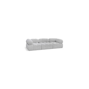 Meridian Furniture,Ames Grey Boucle Fabric Modular Sofa - 1 of 4