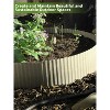 Corrugated Metal Garden Edging - 6"x20' Galvanized Steel Border for DIY Flower Beds Pathways Patio Design, Easy Installation, Silver - 2 of 4