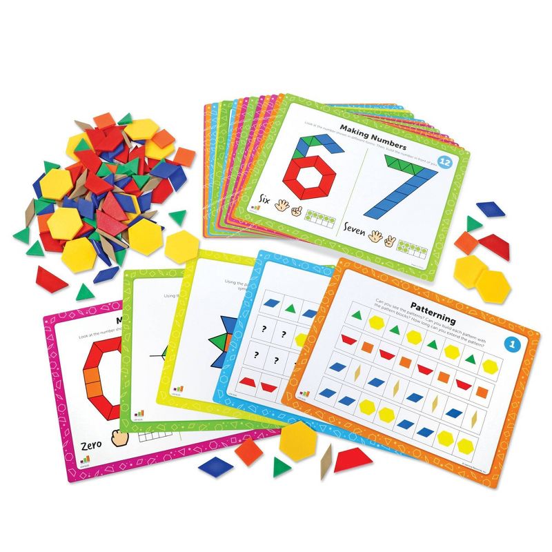 Learning Resources Pattern Block Math Activity Set, 3 of 6