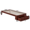 AFI Furnishings Colorado Twin Extra Long Bed with Foot Drawer and USB Turbo Charger in Walnut - 3 of 4