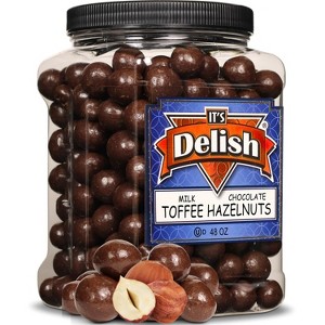 Milk Chocolate Toffee Coated Hazelnut by It's Delish, 48 OZ Jumbo Container - 1 of 4
