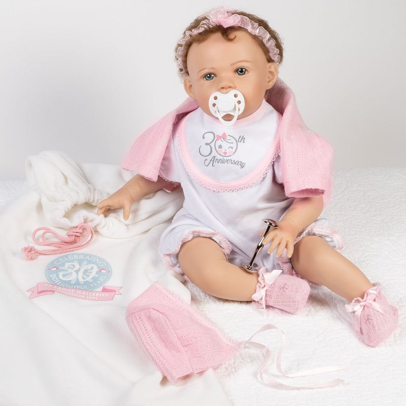 Paradise Galleries 30th Anniversary Doll - Little Love Lifelike Baby Doll, 21 inch SoftTouch Vinyl & Weighed Body, 11-Piece Reborn Doll Gift Set, 5 of 10