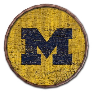 NCAA Michigan Wolverines Cracked Color 24" Barrel Top - 1 of 1