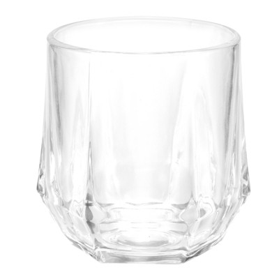 Unique Bargains Diamond Stemless Thickened Whiskey Glasses