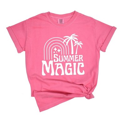Simply Sage Market Women's Summer Magic Short Sleeve Garment Dyed Tee - S -  Crunchberry