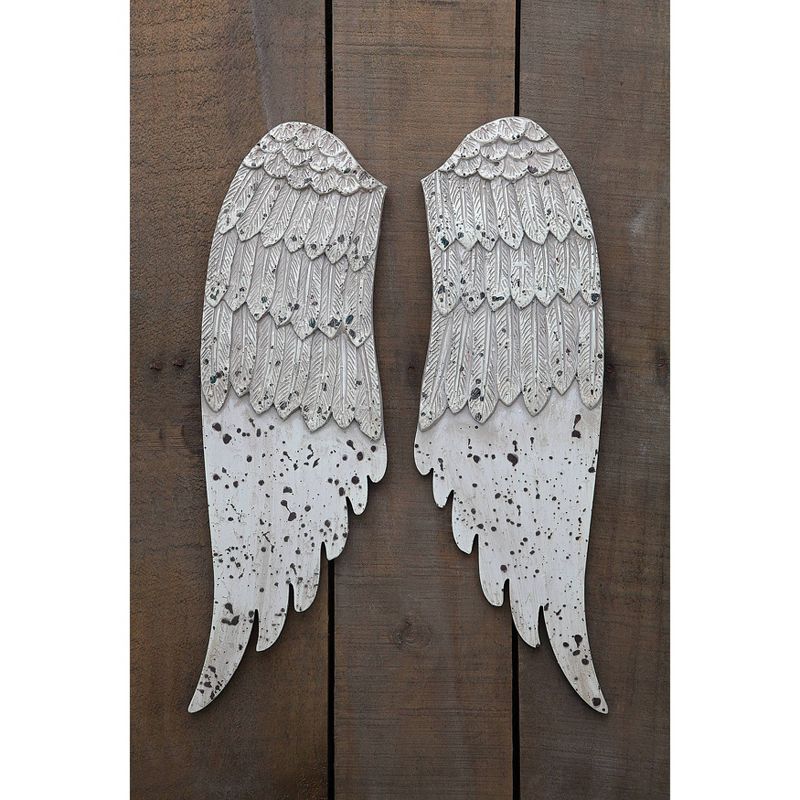 Wooden Wing Wall Art 2pc - Storied Home, 3 of 6