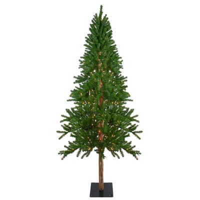 Northlight 7' Pre-Lit Alpine Artificial Christmas Tree - Clear Lights