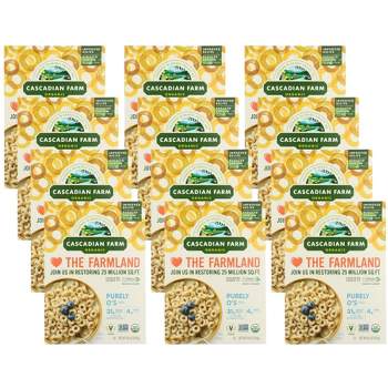 Cascadian Farm Organic Purely O's Cereal - Case of 12/8.6 oz