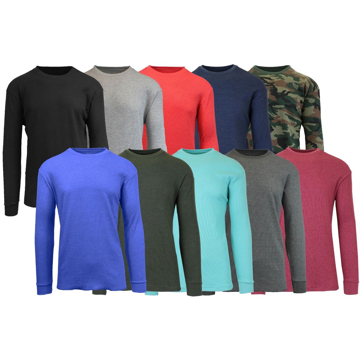 Galaxy By Harvic Men's Long Sleeve Thermal Shirt - thumbnail 2