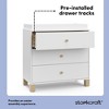 Storkcraft California 3 Drawer Dresser with Removable Changing Topper White/Driftwood - 4 of 4