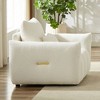 Kumasinova Premium Teddy Fleece Lounge Chair, Plush Single Sofa Chair with Pillow, Sturdy Wood Frame, Upholstered Couches for Living Room - 3 of 4
