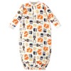 Hudson Baby Infant Boy Fleece Gowns, Forest - 2 of 4