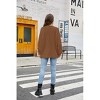 Coolmee Women's Oversized Batwing Sweaters Fall Outfits Trendy Crewneck Knit Side Slit Fashion Pullover Tops - 3 of 4