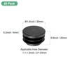 Unique Bargains Durable Plastic Multipurpose Use Mechanical Fasteners 30 Pcs Black - 3 of 4