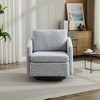 Grungis Chenille Accent Chair with Thick Cushion,Swivel Chair with Solid Wood Frame,Accent Chair for Bedroom,Reading Room,Office - 2 of 4