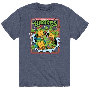 Men's - Teenage Mutant Ninja Turtles - Group Action Burst Short Sleeve Graphic T-Shirt - 1 of 4