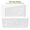 Wooakway 72"H 47"W Outdoor Metal Garden Trellis Privacy Screen Lattice Panel Indoor Room Divider - 4 of 4