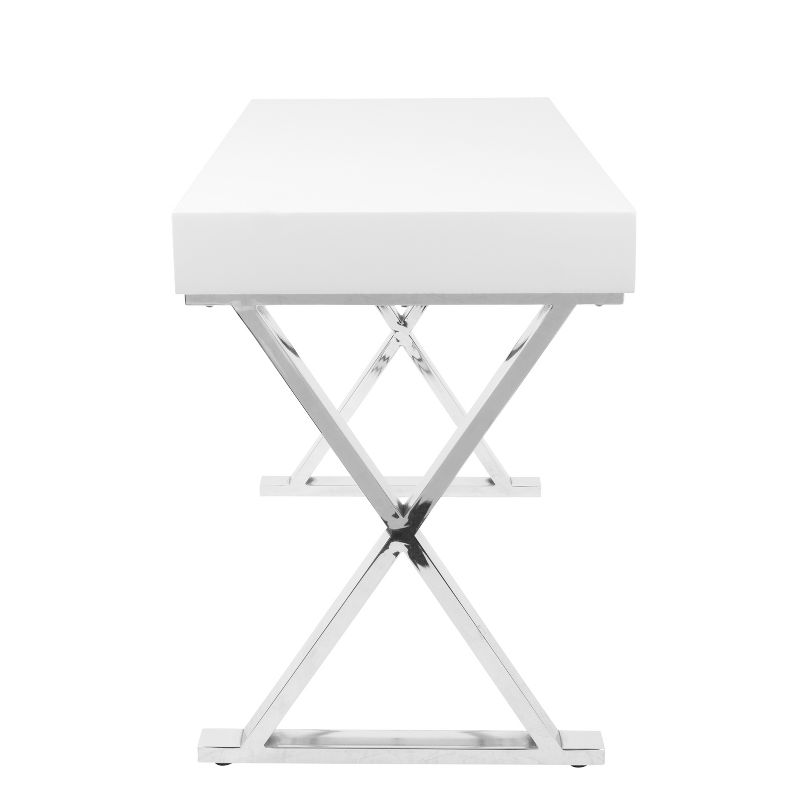 Luster Contemporary Desk White - LumiSource, 4 of 13