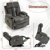 Bosmiller Power Lift Recliner Chair for Elderly, Electric Oversized Sofa, Vibration Massage & Heat, Cup Holder, USB Charge Port for Living Room - 2 of 4
