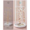 SONGMICS Jewelry Stand, Rotating Jewelry Display, 4 Independent Sections, Metal Frame, with Bottom Tray, Jewelry Organizer - 3 of 4