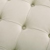 Tufted Velvet Round Ottoman with Padded Seat for Living Room Comfort – 40" Wide Modern Seating Bench -3irtyhousy - 3 of 4