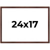 PosterPalooza | Classic Modern Brown Picture Frame - UV Acrylic, Backing Board, Hanging Hardware Included - 2 of 4