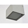 Elegant Lighting Raine Integrated LED wall sconce in silver - 3 of 4