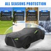 Unique Bargains Waterproof with Zipper Car Cover for Chevy Camaro 2010-2021 Black - 2 of 4