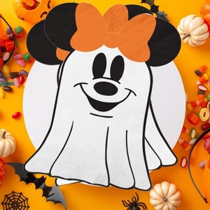 Hachikiko 40Pcs Disney Minnie Ghost - Shaped Halloween Napkins,Disposable Party Decor for Boo Day, Trick or Treat & Mouse Themed Parties - 1 of 4