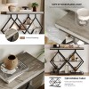 3-Tier Entryway Table, Industrial Console Sofa Table with Storage, Accent Tables with Open Shelves, Diamond-Shaped Metal Frame, Foyer Tables - 3 of 4