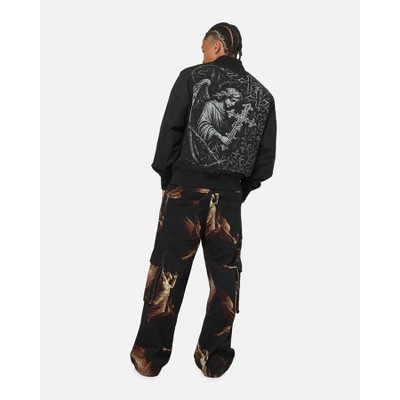 Saint Morta Mens Crossbearer Bomber Jacket - Black 2XL — фото 2