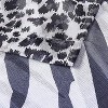 Kate Aurora 2 Piece Safari Themed Animal Print Rod Pocket Sheer Window Curtain Panels - 3 of 4