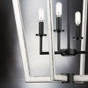 Urban Ambiance Luxury Modern Indoor Chandelier,  30-7/8''H x 24"W x 24''D,  Matte Black Finish, UHP4569 - 4 of 4