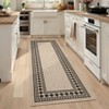 Modern Easy Jute Rug Machine Washable Geometric Bordered Indoor Outdoor Carpet - 4 of 4